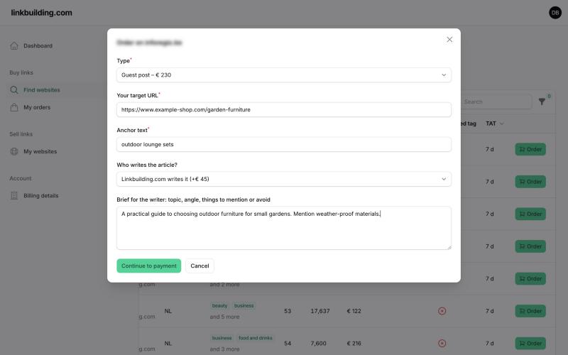 2. Order a guest post, optionally written by us